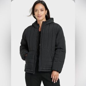 New Black Waterproof Puffer Jacket Size XXL
